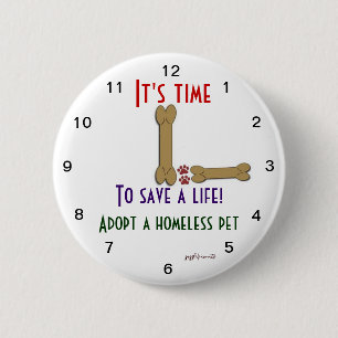 Badge Rond 5 Cm Il est temps