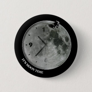 Badge Rond 5 Cm Il est temps de lune