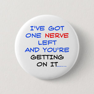 Badge Rond 5 Cm Il me reste un nerf