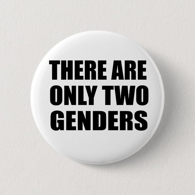 Badge Rond 5 Cm Il n'y a que deux sexes (Devant)