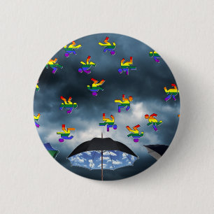 Badge Rond 5 Cm Il pleut des hommes !