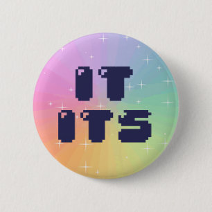 Badge Rond 5 Cm Il son bouton de pronom