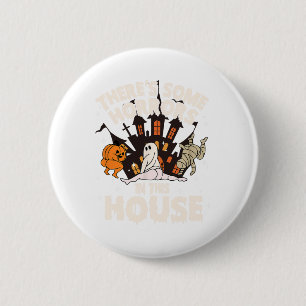 Badge Rond 5 Cm Il y a des horreurs dans cette maison Ghost Hallow