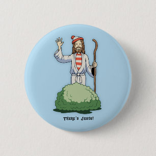 Badge Rond 5 Cm Il y a Jésus !