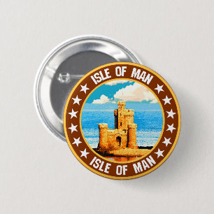 Badge Rond 5 Cm Île de Man