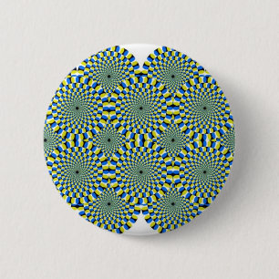Badge Rond 5 Cm illusion optique