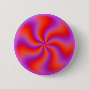 Badge Rond 5 Cm Illusion optique néon drôle spirale hypnotique