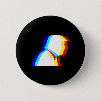 Badge Rond 5 Cm Illusion optique Trump Edm 
