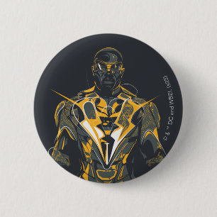 Badge Rond 5 Cm Illustration Black Lightning