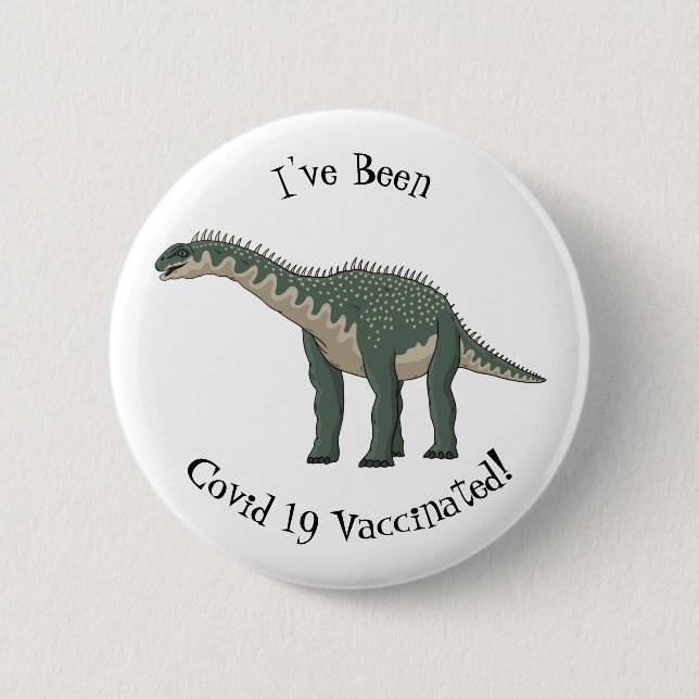 Badge Rond 5 Cm Illustration de Barapasaurus (Devant)