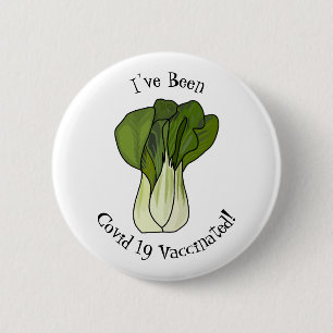 Badge Rond 5 Cm Illustration de Bok choy