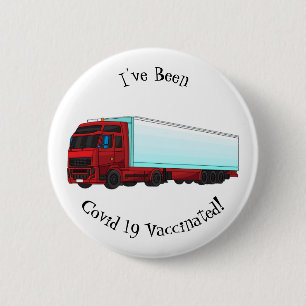Badge Rond 5 Cm Illustration de camion roumain