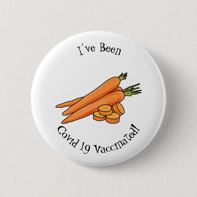 Badge Rond 5 Cm Illustration de carotte (Devant)