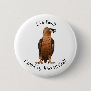 Badge Rond 5 Cm Illustration de dessin animé autour du vautour