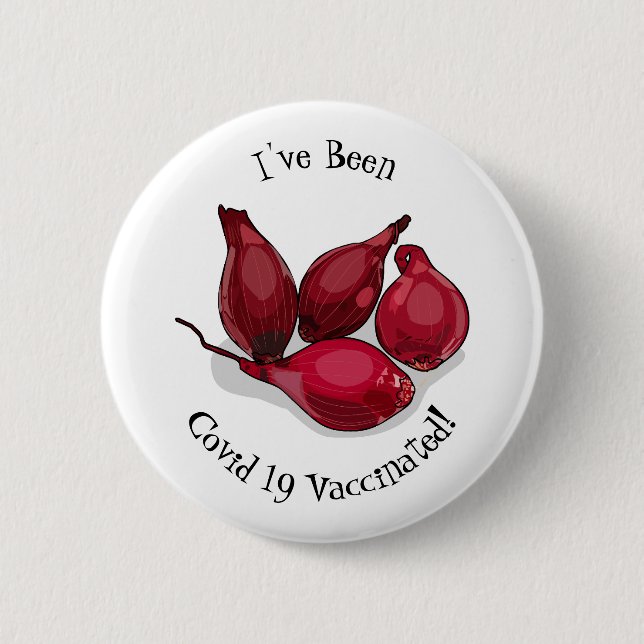 Badge Rond 5 Cm Illustration de dessin animé Shallot (Devant)
