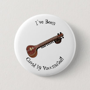 Badge Rond 5 Cm Illustration de dessin de Sitar