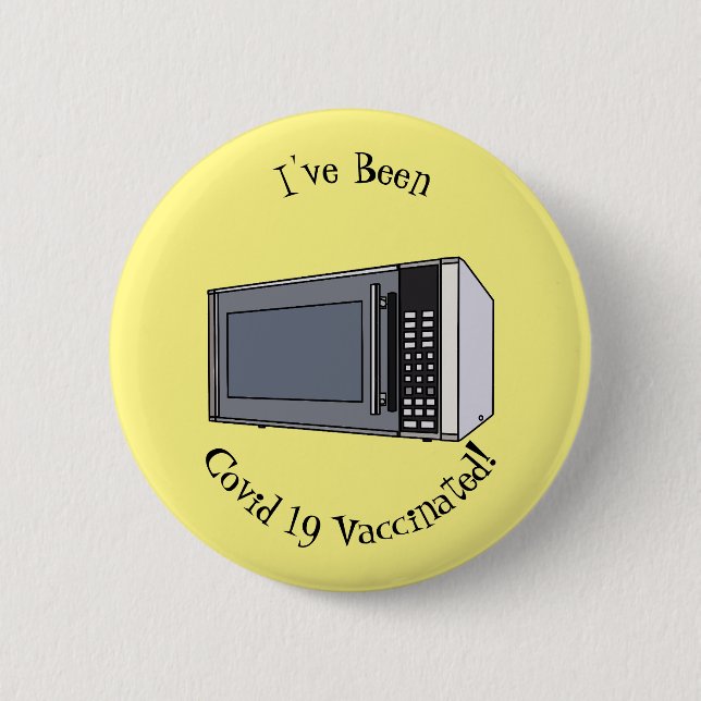 Badge Rond 5 Cm Illustration de dessin sur micro-ondes (Devant)