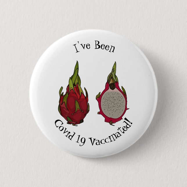 Badge Rond 5 Cm Illustration de dragon fruit (Devant)
