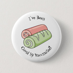 Badge Rond 5 Cm Illustration de gâteau suisse roll / roll