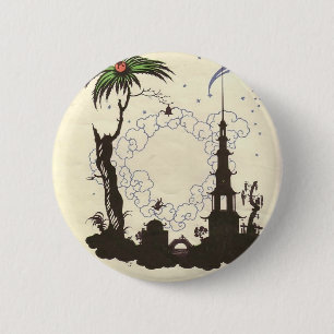 Badge Rond 5 Cm Illustration de Heorhiy Narbut- à 'Nightingale