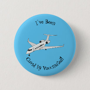 Badge Rond 5 Cm Illustration de jet privé