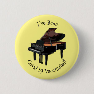Badge Rond 5 Cm Illustration de piano