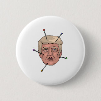Badge Rond 5 Cm Illustration de Pin de poupée de vaudou de Donald