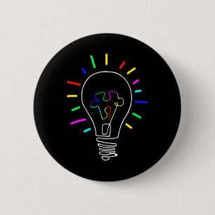 Badge Rond 5 Cm Illustration De Sensibilisation sur l'autisme Uniq