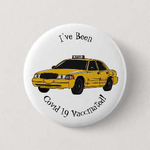 Badge Rond 5 Cm Illustration de taxi