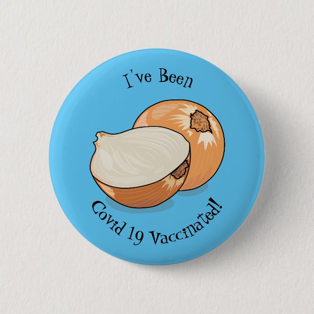Badge Rond 5 Cm Illustration d'oignon (Devant)