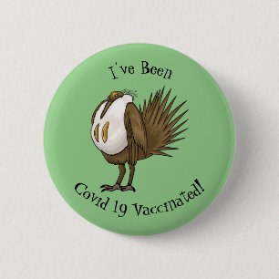 Badge Rond 5 Cm Illustration d'oiseau de tétras des armoises