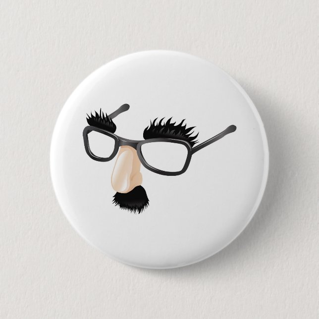 Badge Rond 5 Cm Illustration drôle de déguisement (Devant)