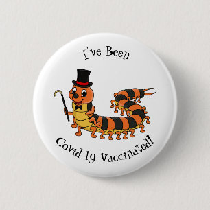 Badge Rond 5 Cm Illustration drôle de dessin animé centipede