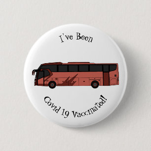 Badge Rond 5 Cm Illustration du bus