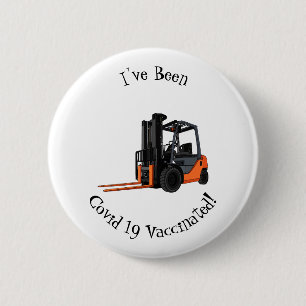 Badge Rond 5 Cm Illustration du chariot élévateur