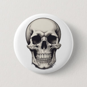 Badge Rond 5 Cm Illustration du crâne