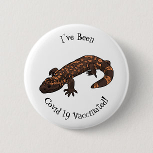 Badge Rond 5 Cm Illustration du monstre Gila