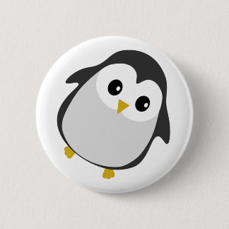 Badge Rond 5 Cm Illustration du pingouin de danse mignonne