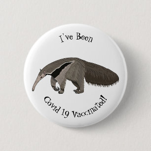 Badge Rond 5 Cm Illustration d'un dessin animé d'Anteater