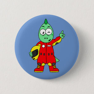 Badge Rond 5 Cm Illustration D'Un Pilote De Voiture De Course Allo