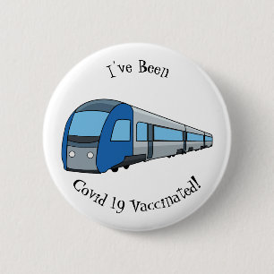 Badge Rond 5 Cm Illustration d'un train électrique