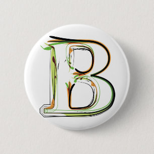 Badge Rond 5 Cm Illustration organique de police