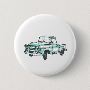 Badge Rond 5 Cm Illustration vintage de camion