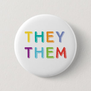 Badge Rond 5 Cm ils les pronoms