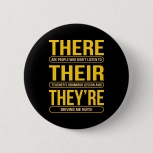 Badge Rond 5 Cm Ils sont professeurs d'anglais