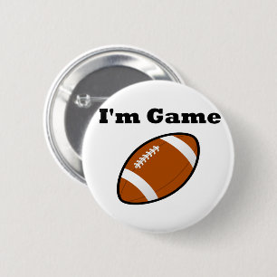 Badge Rond 5 Cm I'm Game (football)