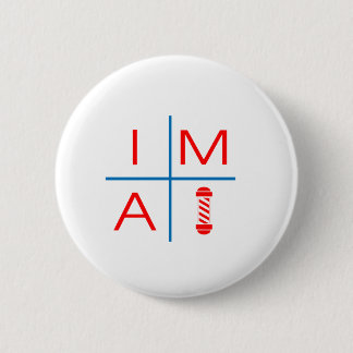Badge Rond 5 Cm Im un coiffeur