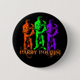 Badge Rond 5 Cm Image triple de Harry Houdini