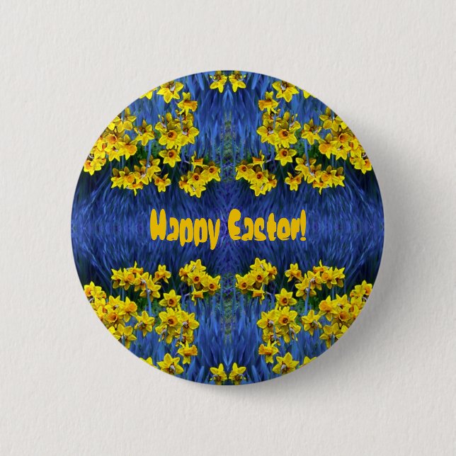 Badge Rond 5 Cm Imaginaire Daffodil Spring (Devant)