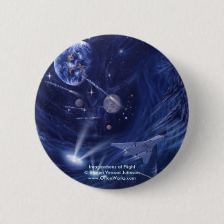 Badge Rond 5 Cm Imaginations de vol, imaginations de vol…